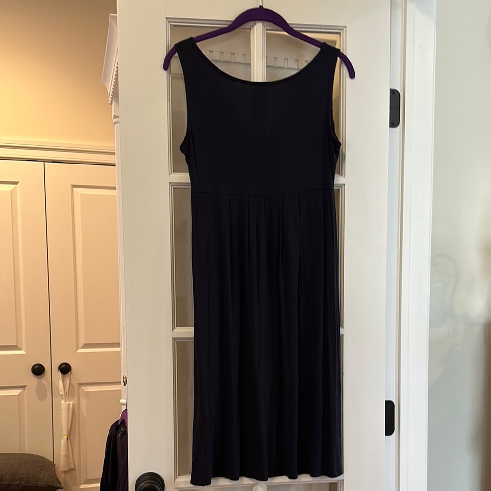 St. John’s Bay Navy Sleeveless Cotton Dress - Picture 3 of 3